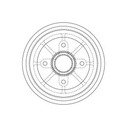 Brake Drum TRW DB4414MR OE Ref 4147 52