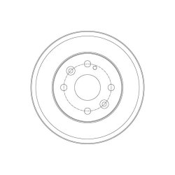 Brake Drum TRW DB4429 OE Ref DF71-26-251