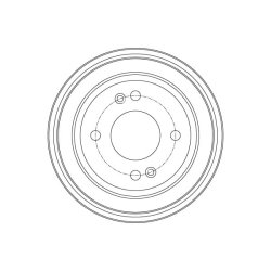 Tambour de frein TRW DB4430 pour HYUNDAI GETZ OE 58411-1C000