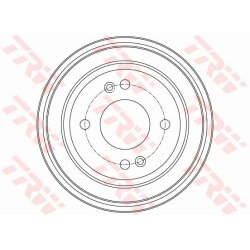 Tambour de frein TRW DB4430 pour HYUNDAI GETZ OE 58411-1C000 TRW