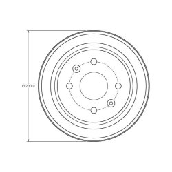 Brake Drum TRW DB4442 OE Ref 96470999