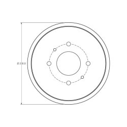 Brake Drum TRW DB4443 OE Ref A 454 423 01 01