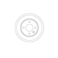 Tambour de frein TRW DB4448 pour CHEVROLET AVEO, COBALT OE 96853514 TRW