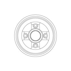 Tambour de frein TRW DB4477 pour SUZUKI ALTO OE 43511M79G50