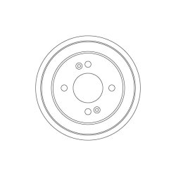 Tambour de frein TRW DB4548 pour KIA PICANTO OE 58411-1Y000