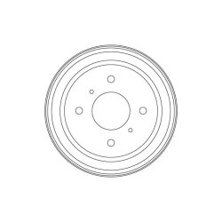 Tambour de frein TRW DB4554 pour NISSAN ALMERA OE 43200-95F0C
