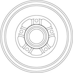 Tambour de frein TRW DB4560MR pour DACIA, RENAULT OE 432005445R