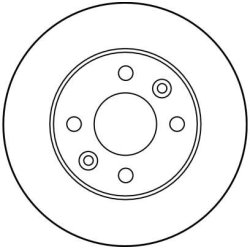 Disque de frein TRW DF1016 pour NISSAN, RENAULT OE 40206-00QAJ TRW