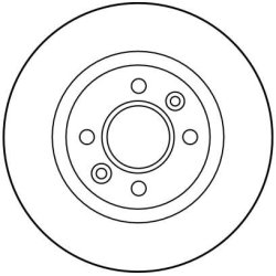 Disque de frein TRW DF1017 pour RENAULT OE 7701201283 TRW