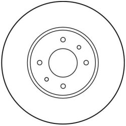 Disque de frein TRW DF1032 pour RENAULT OE 7701205085 TRW