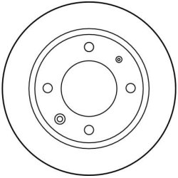 Disque de frein TRW DF1117 pour CITROËN BX OE 95582062 TRW