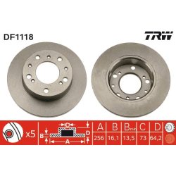 Brake Disc TRW DF1118 OE Ref 93500520