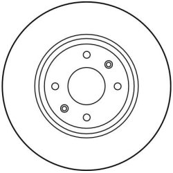 Disque de frein TRW DF1123 pour CITROËN, PEUGEOT OE 95667810 TRW