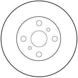 Disque de frein TRW DF1409 pour HOLDEN, TOYOTA NOVA, COROLLA OE 43512-12500 TRW