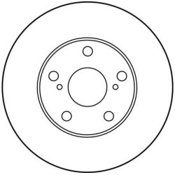 Disque de frein TRW DF1431 pour HOLDEN, LEXUS, TOYOTA OE 43512-44011 TRW