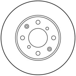 Disque de frein TRW DF1436 pour HONDA, SEAT OE 45251-SR3-A10 TRW