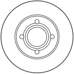 Disque de frein TRW DF1530 pour AUDI OE 431615301AX TRW