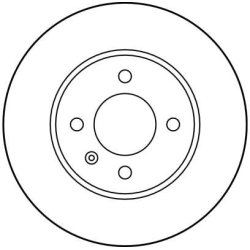 Disque de frein TRW DF1532 pour CHERY, SEAT, VW OE 09199577 TRW