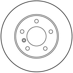 Disque de frein TRW DF1539 pour BMW Série 3, référence d'origine 34211158936 TRW