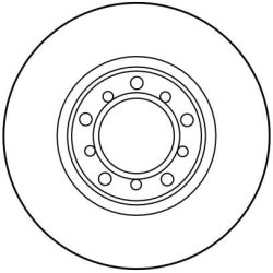 Disque de frein TRW DF1573 pour MERCEDES OE A1154211412 TRW