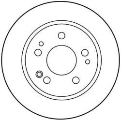 Disque de frein TRW DF1584 pour MERCEDES 190 OE 2014211212 TRW