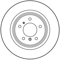 Disque de frein TRW DF1597 pour BMW Série 7 et 8, référence d'origine 1157953 TRW