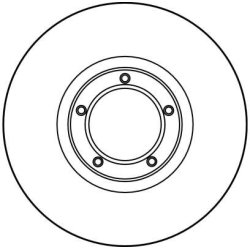 Disque de frein TRW DF1623 pour FORD TRANSIT OE 92VX-1125-BA TRW