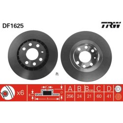 Brake Disc TRW DF1625 OE Ref 5 69 001