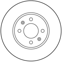 Disque de frein TRW DF1627 pour SAAB 9000 OE 8965980 TRW
