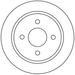 Disque de frein TRW DF1654 pour FORD, PANTHER, TVR OE 1073756 TRW