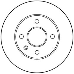 Disque de frein TRW DF1655 pour FORD, PANTHER, ESCORT, SIERRA, KALLISTA TRW