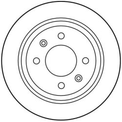 Disque de frein TRW DF1669 pour SAAB 900, 9000 OE 8970717 TRW