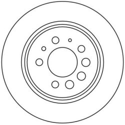 Disque de frein TRW DF1674 pour VOLVO OE 2707362 TRW