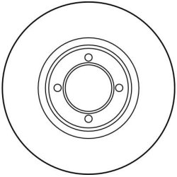 Disque de frein TRW DF1679 pour VOLVO 340-360 OE 32106742 TRW