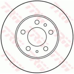 Brake Disc TRW DF1686 OE Ref 1205780