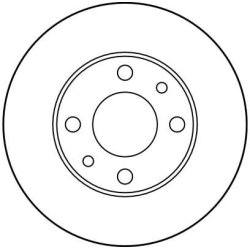 Disque de frein TRW DF1721 pour AUTOBIANCHI, FIAT, FORD OTOSAN, FSO et plus. TRW
