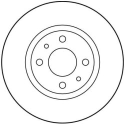 Disque de frein TRW DF1747 pour ALFA ROMEO, FIAT, LANCIA OE 60808872 TRW