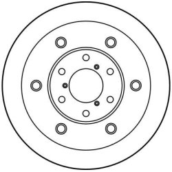 Disque de frein TRW DF1763S pour IVECO DAILY OE 8584182 TRW