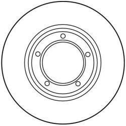 Disque de frein TRW DF1833 pour LAND ROVER OE R571762 TRW