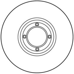 Disque de frein TRW DF1860 pour AUSTIN, MG METRO OE FAM8266 TRW
