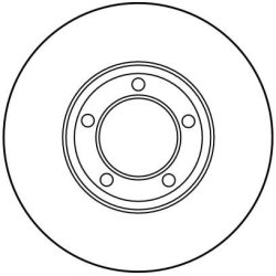 Disque de frein TRW DF1872 pour DAIMLER, JAGUAR OE JLM776 TRW