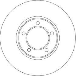 Brake Disc TRW DF1876 OE Ref SJ6141