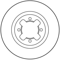 Disque de frein TRW DF1940 pour NISSAN BLUEBIRD, SILVIA, VANETTE TRW