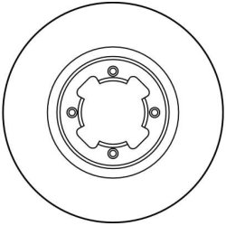 Disque de frein TRW DF1966 pour SUBARU LEONE, XT OE 25431GA170 TRW