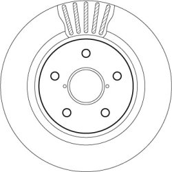Disque de frein TRW DF2059BS pour CITROËN, DS, VAUXHALL, PEUGEOT OE 424932 TRW