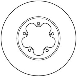 Disque de frein TRW DF2389S pour FORD TRANSIT OE 1371394 TRW