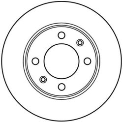 Brake Disc TRW DF2581 OE Ref 169115