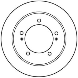 Disque de frein TRW DF2588 pour GEO, SUZUKI OE 55211-60A00-000 TRW