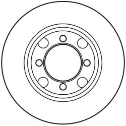 Disque de frein TRW DF2607 pour MAZDA 626 OE GJ96-33-25XA TRW