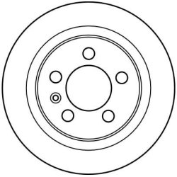 Disque de frein TRW DF2619 pour SEAT, VW OE 1H0615301A TRW